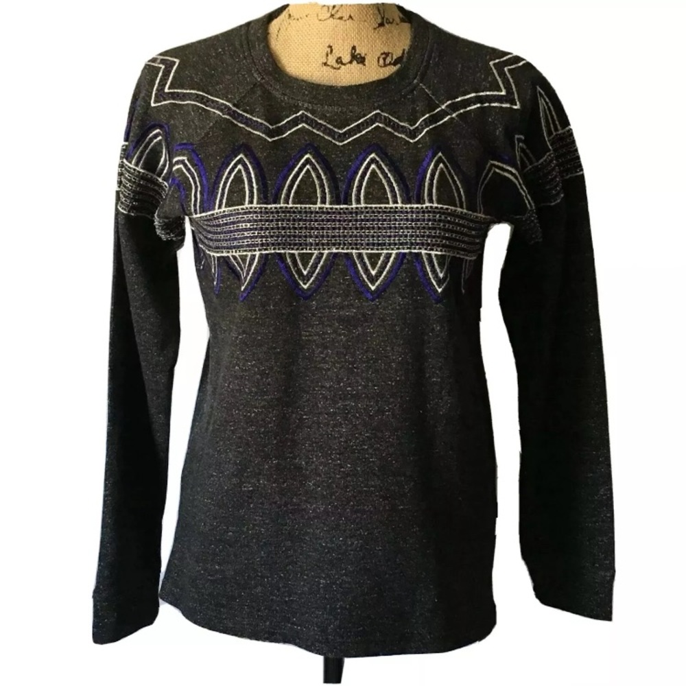 Hazel Beaded Embroidered Sweater Sz XS
